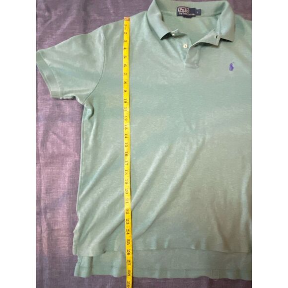 Polo Ralph‎ Lauren Short Sleeve Polo Shirt Men's Size Large Green - Picture 9 of 11